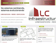 Tablet Screenshot of lcinfraestructura.com.mx